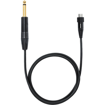 Shure WA305 1/4" Instrument to TA4F Cable for Shure Transmitters 3'