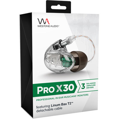 Westone Audio Pro X30 Universal-Fit 3-Way In-Ear Musician's Monitors