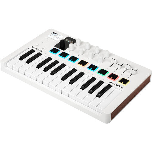 Arturia MiniLab 3 Compact MIDI Keyboard and Pad Controller (White)