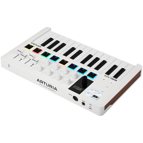 Arturia MiniLab 3 Compact MIDI Keyboard and Pad Controller (White)
