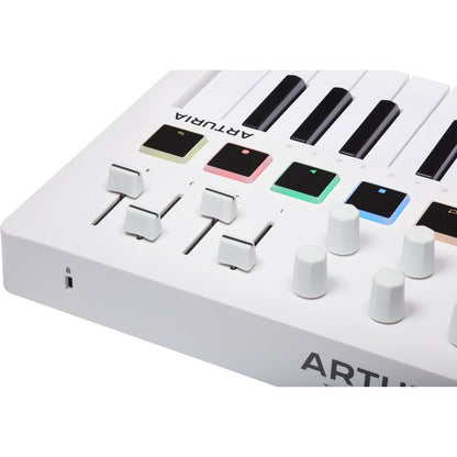 Arturia MiniLab 3 Compact MIDI Keyboard and Pad Controller (White)