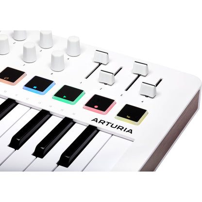 Arturia MiniLab 3 Compact MIDI Keyboard and Pad Controller (White)