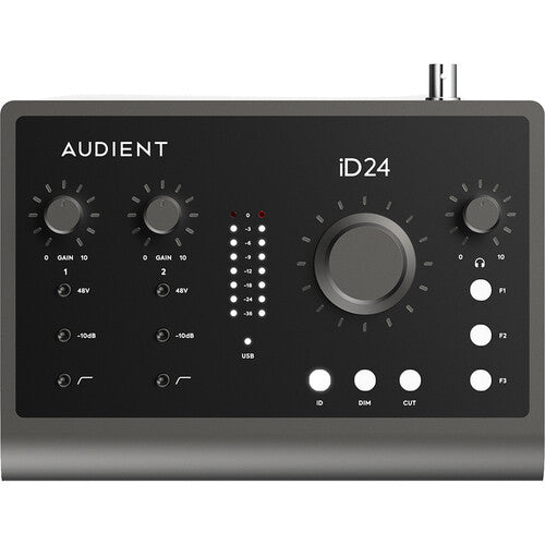Audient iD24 Desktop 10x14 USB-C Audio Interface NAMM Display