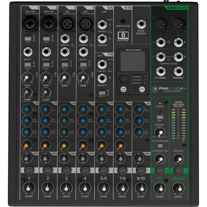 Mackie ProFX10v3+ 10-Channel Analog Mixer Built-In FX USB Recording Bluetooth open box