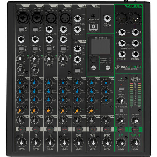 Mackie ProFX10v3+ 10-Channel Analog Mixer Built-In FX USB Recording Bluetooth open box