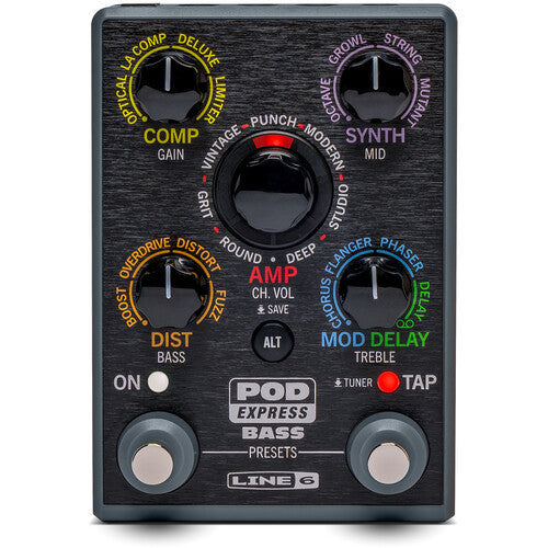 Line 6 POD Express Bass Amplifier and FX Processor Pedal open box