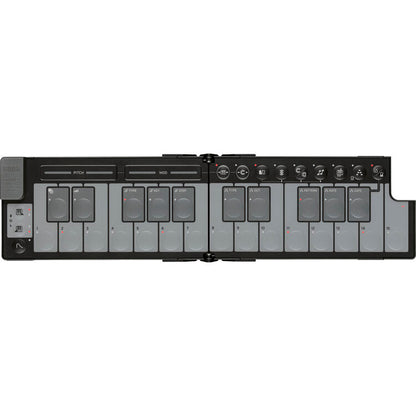 Korg nanoKEY Fold Slimline Foldable MIDI Keyboard Controller (Black)