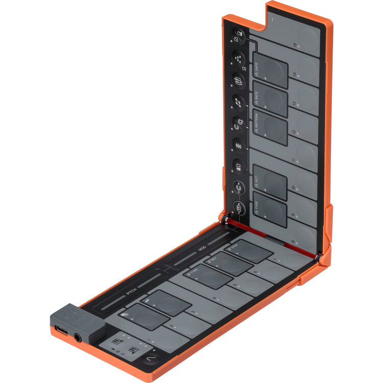 Korg nanoKEY Fold Slimline Foldable MIDI Keyboard Controller (Orange)