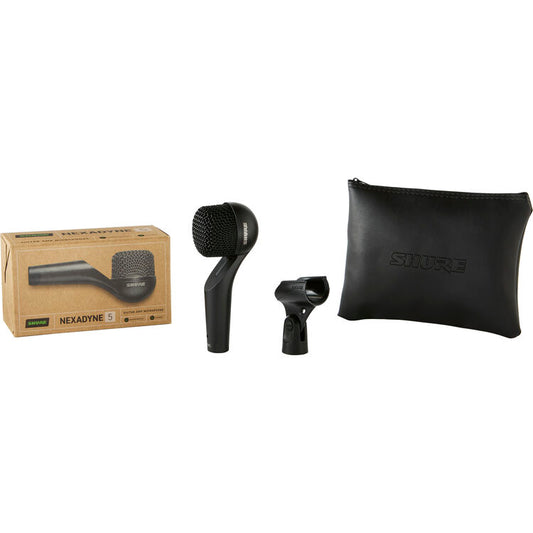 Shure Nexadyne 5 Dynamic Supercardioid Instrument Microphone open Box