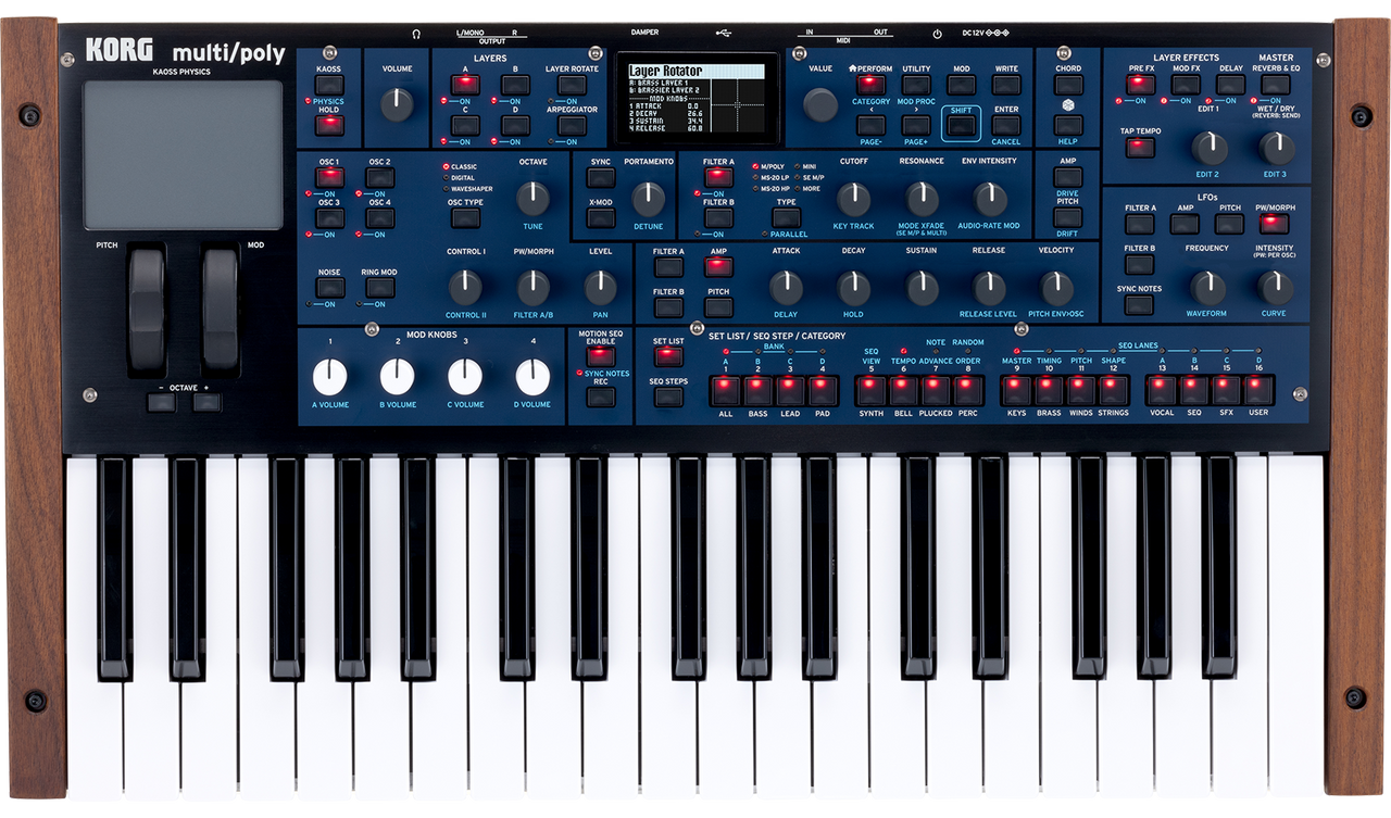 Korg Multi/Poly Analog-Modeling Synthesizer B-stock
