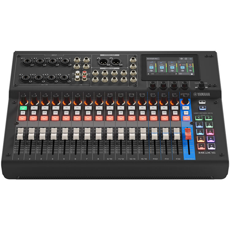 Yamaha MGX16 22-Channel Digital Mixing Console with Audio Interface Black