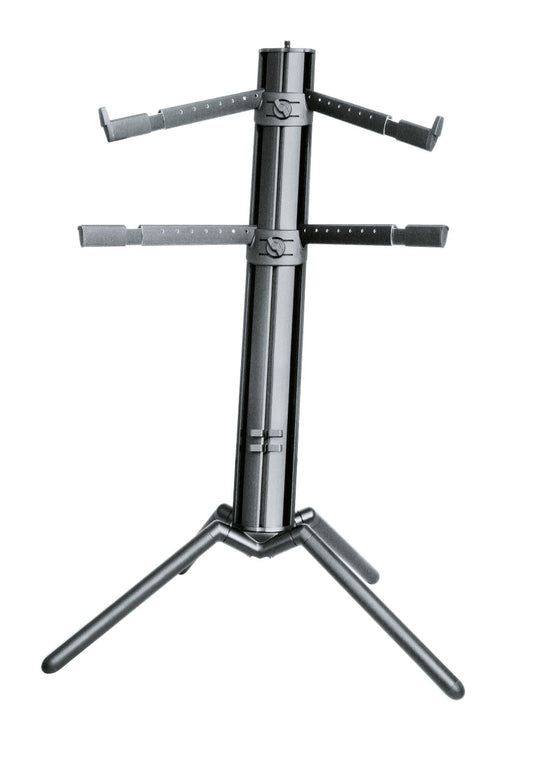 K&M 18860 Spider Pro Keyboard Stand black anodized 2 tier