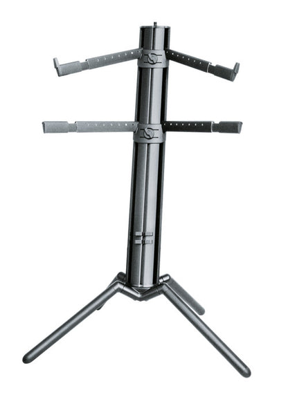 K&M 18860 Spider Pro Keyboard Stand black anodized 2 tier