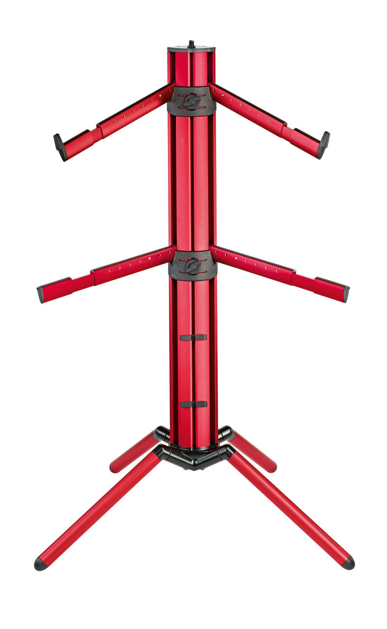 K&M 18860 Spider Pro Keyboard Stand Red 2 tier