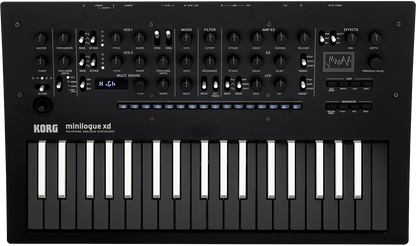 Korg minilogue xd analog synthesizer BW inverted open box