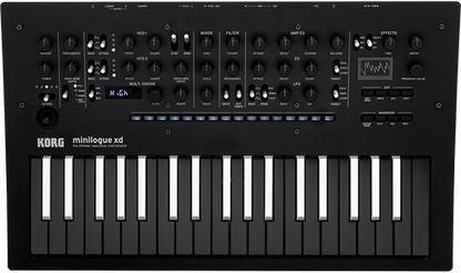 Korg minilogue xd analog synthesizer BW inverted