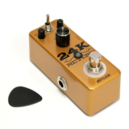 Outlaw 24K 3-mode Reverb guitar effects pedal