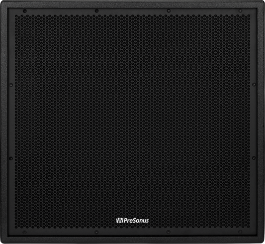 2 PreSonus® CDL SUB18 Active Subwoofers demo with casters and cover