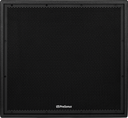 2 PreSonus® CDL SUB18 Active Subwoofers demo with casters and cover