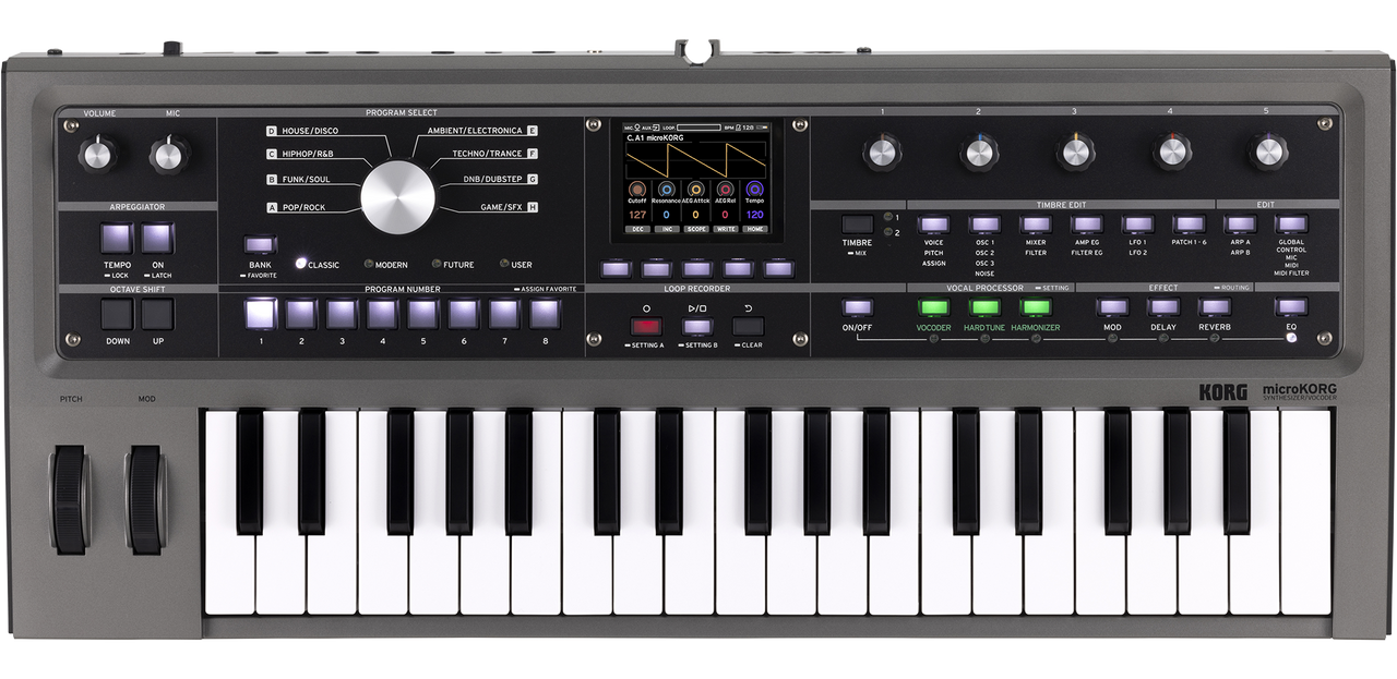 Korg microKORG 2 Advanced Synthesizer and Vocoder open box