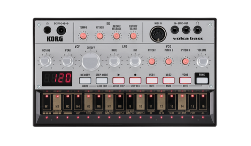 Korg Volca bass analogue bass machine Open Box Demo