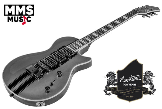 Hagstrom Ultra Max GT CBG Carbonized Grey Guitar with Case