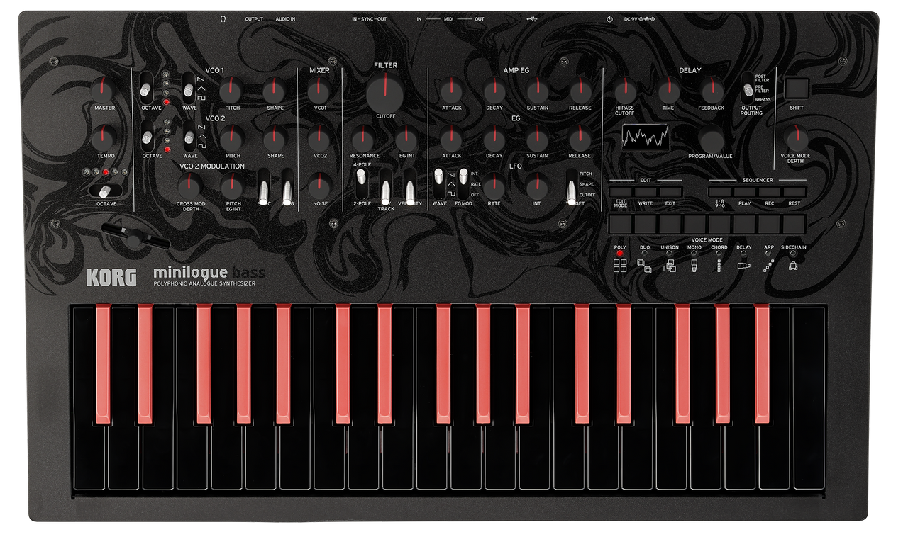 Korg miniloguebass 4-voice Polyphonic Analog Synthesizer