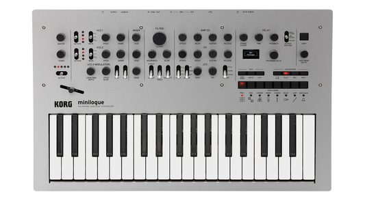 Korg Minilogue 4 voice polyphonic analog synthesizer open box