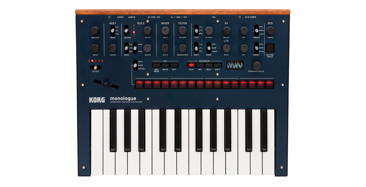Korg monologue Analog Synthesizer Blue