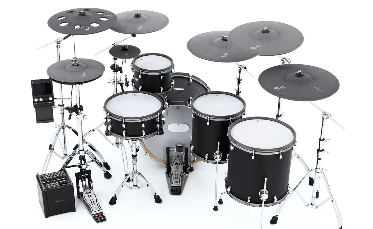 EFNOTE Pro 703x Special Electronic Drum Kit - Black Oak Finish