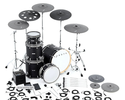 EFNOTE Pro 703x Special Electronic Drum Kit - Black Oak Finish
