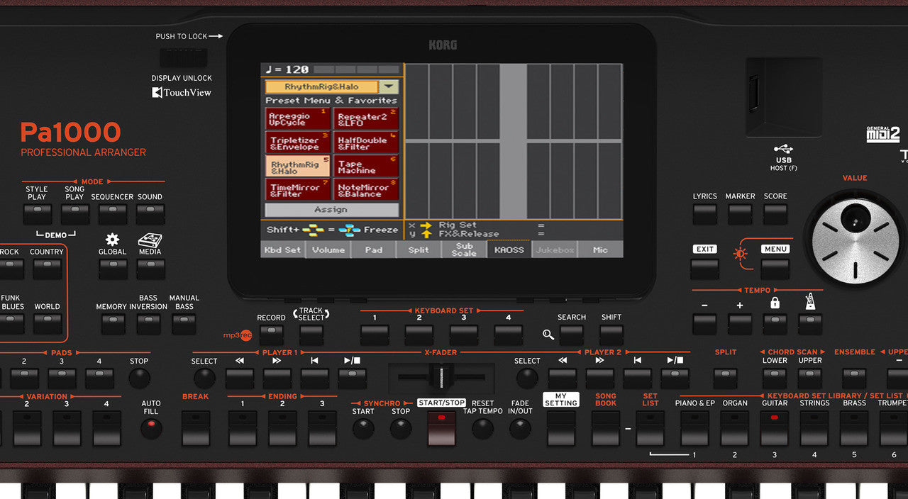 Korg PA1000 61 key arranger keyboard workstation Open Box Store Demo