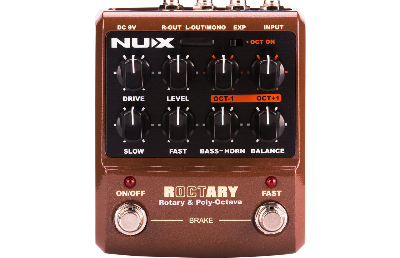 Nux ROCTARY Simulator & Polyphonic Octave Effects pedal