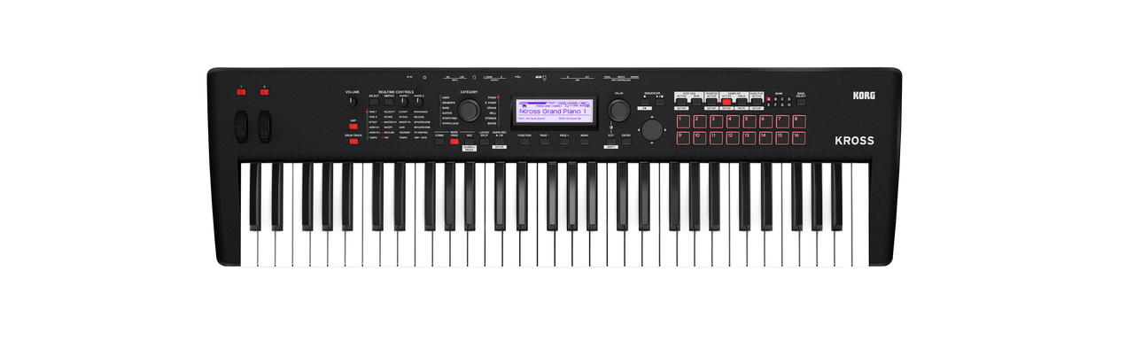 Korg Kross2 61 key Synthesizer Workstation Kross261MB with free Korg case open box