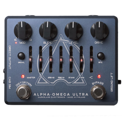 Darkglass Electronics Alpha Omega Ultra Bass Preamp pedal open box
