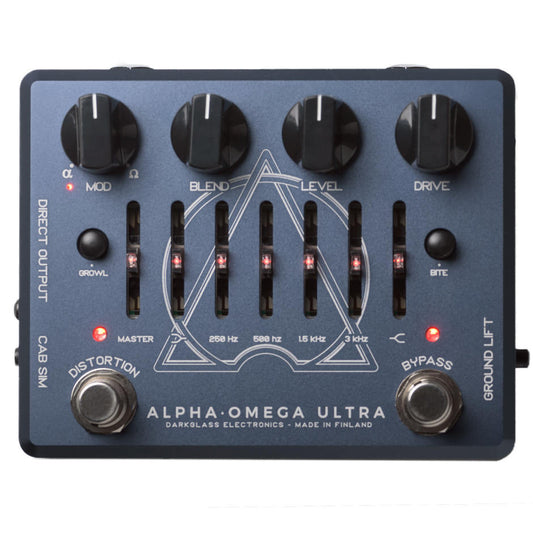 Darkglass Electronics Alpha Omega Ultra Bass Preamp pedal open box