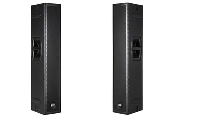 2 RCF NXL 24-A Active speakers 4 6" drivers Two-Way Array with covers