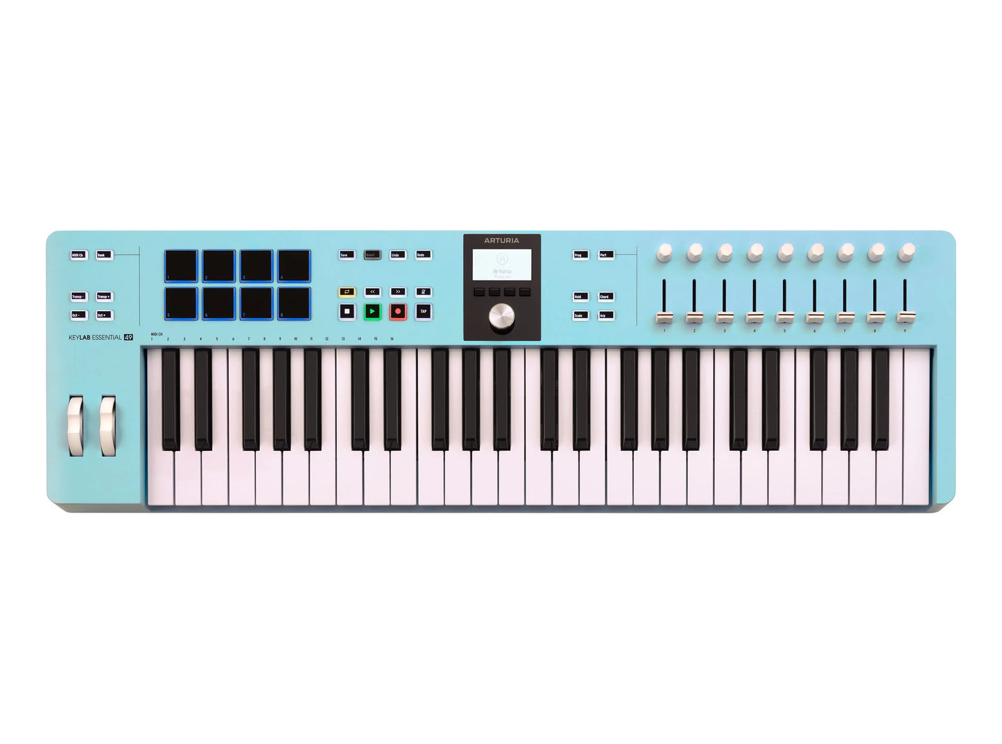 Arturia KeyLab Essential 49 Mk3 MIDI Keyboard Controller Aquamarine