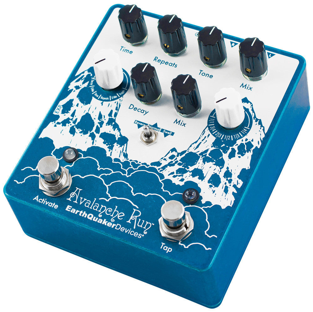 Earthquaker Avalanche Run V2 Stereo Reverb & Delay with Tap Tempo open box