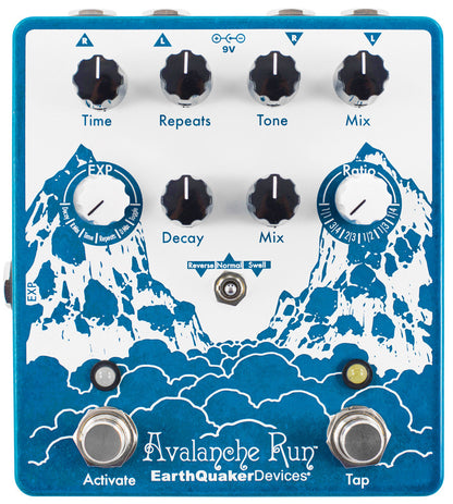 Earthquaker Avalanche Run V2 Stereo Reverb & Delay with Tap Tempo