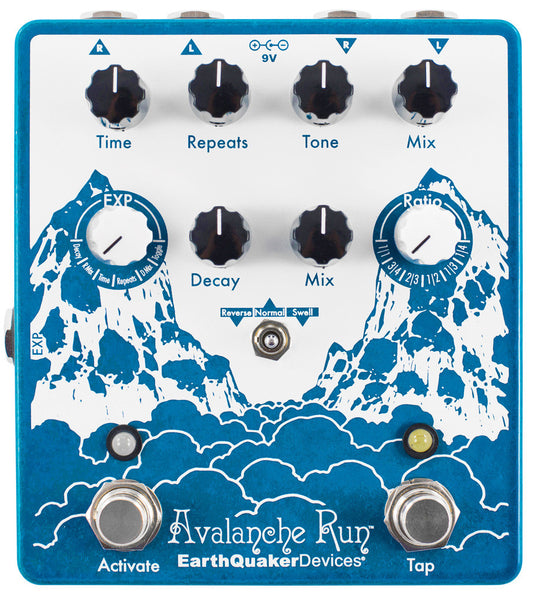 Earthquaker Avalanche Run V2 Stereo Reverb & Delay with Tap Tempo