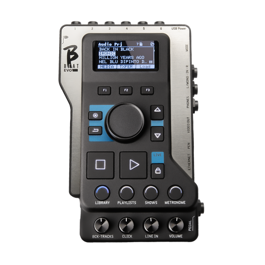 B.Beat Evo-HB 256 Gb Hard Bag: All-in-One Backing Track Solution for Live Musicians - 16 Tracks Playback, Video Sync, MIDI commands, Click & Mixer