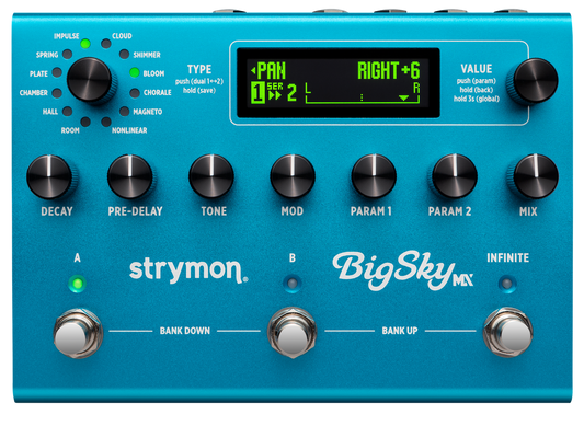 Strymon BigSky MX Multi Reverb guitar pedal