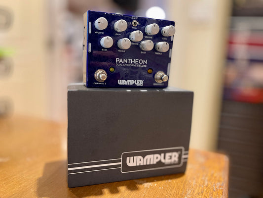 Wampler Dual Pantheon Deluxe Overdrive guitar pedal open box