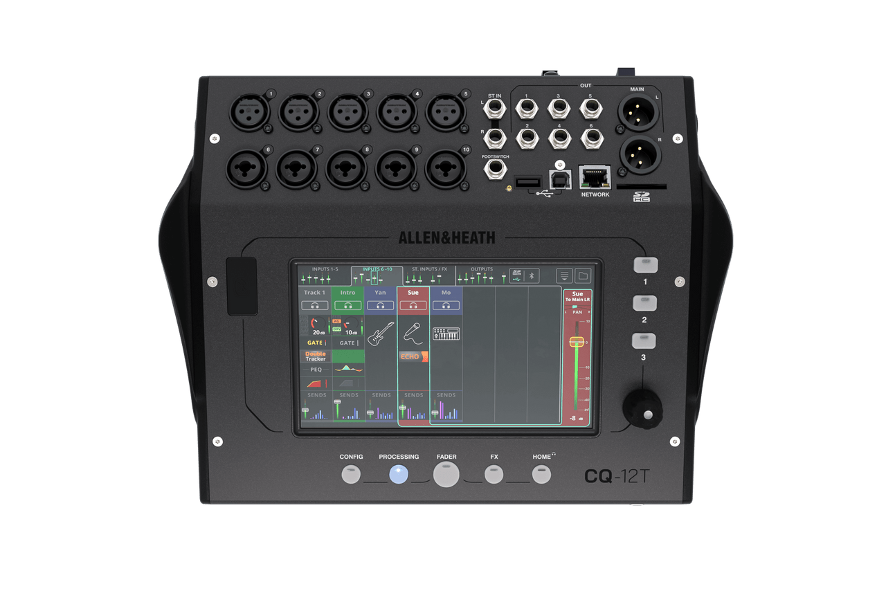 Allen & Heath CQ-12T Compact 12-Channel Digital Mixer with Touchscreen open box