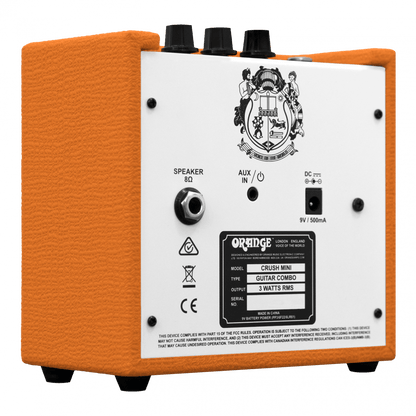 Orange Crush Mini 3 watt Micro guitar Amplifier