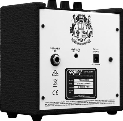 Orange Crush Mini 3 watt Micro guitar Amplifier Black