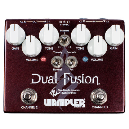 Wampler Tom Quayle Dual Fusion 2 channel overdrive guitar pedal