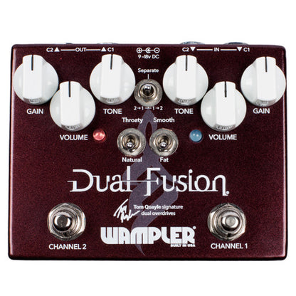 Wampler Tom Quayle Dual Fusion 2 channel overdrive guitar pedal