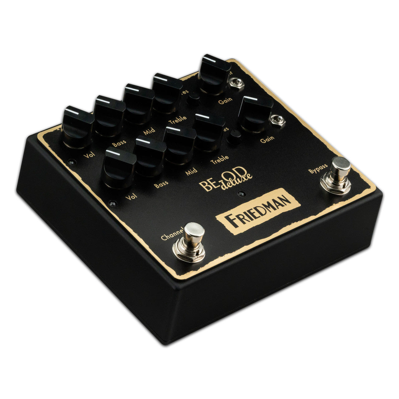 Friedman BE-OD Deluxe dual pushbutton overdrive guitar effects pedal